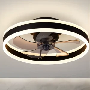 20 Inch Modern Low Profile Ceiling Fan With Light Flush Mount Ceiling Fans for Bedroom Kids Room and Living Room