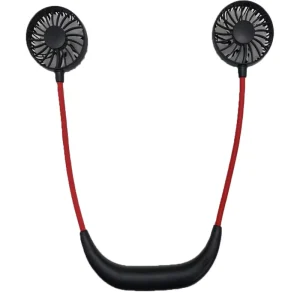 2000 MAh USB Hands-Free Mini Fan 3 Speed Wearable Hanging Portable Rechargeable Neck Fan for Travel and Outdoor Sports