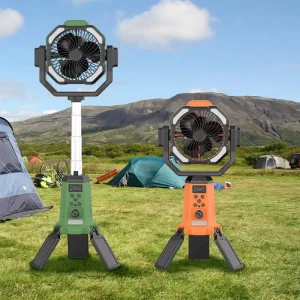 20000mAh Battery Solar Camping Fan Portable Fan with Battery Outdoor Table Cooling Fan