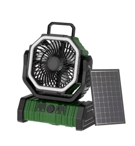 20000mAh Portable Outdoor Camping Fan with LED Light USB Desk Ventilation Rechargeable Car Use 4 Speed Cooling