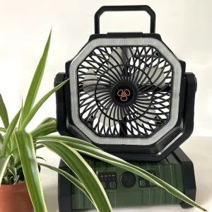 20000mAh Portable Rechargeable Fan With LED Light USB Fan Remote Control Powerbank Camping Outdoor Table Colder Air Cooling Fan
