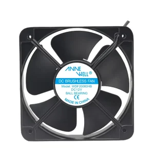20060 DC Axial Cooling Fan 200x200x60mm 2500RPM 12V 24V Brushless Ball Bearing OEM Thermal Management Industrial Case System