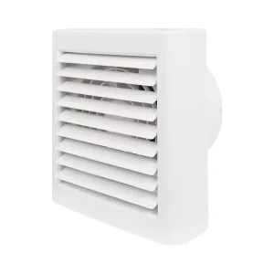 21W 6 Inch Round-Hole Electric Exhaust Fan with Louvered Cover for Kitchen and Bathroom