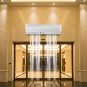 220V 230V Wall Mounted Air Curtain for Doors Air Curtains Factory Warehouse 15 White Ball Bearing Cooling De Restaurant