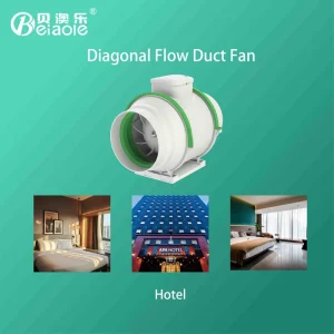 220V 230W Strong Wind and Mute Plastic Exhaust Fan Ventilation Duct Fan for Household Use