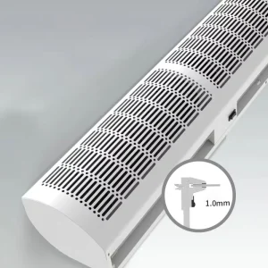 220V Cross Flow Tubular Type 90 120 150cm Metal Commercial Thin Industrial One Motor Air Curtain