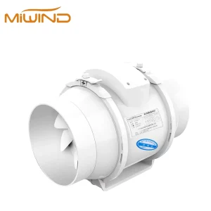 220V Silent Duct Axial Fan High Efficiency High Performance Wall Mounted 4 Inch Ball Bearing CE CB EMC Certified