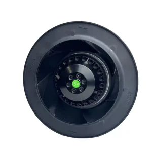 225x89mm 1100CFM AC Backward Curved Centrifugal Air Blower Ball Bearing Free Standing OEM PA66 Blade 2520RPM Plastic