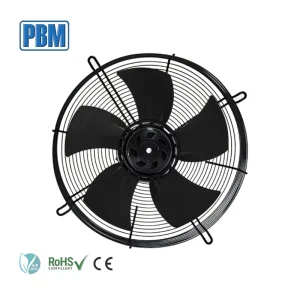 230V 115V Axial Flow Fans 300mm IP55 EC Motor Plastic Blade OEM Support for Testing Unit