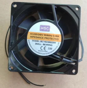 230V AC Radial Cooling Fan 92x92x38mm High Air Flow 220V AC Industrial Fan 9238mm