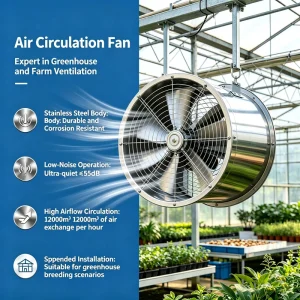 24 Inch 600 Type Industrial Axial Flow Fan High Speed Low Noise Blower Fan for Factory Workshop Warehouse Ventilation System