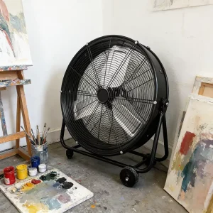 24 Inch High Velocity Metal Drum Fan Industrial Fan for Warehouse Garage Workshop Use