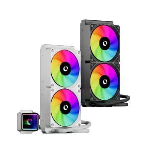 240mm AIO ARGB Liquid CPU Cooler with Dual 120mm Fans for Intel and AMD