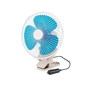 24V Heavy Duty All Metal Auto Fan 8 Inch 100W Low Noise 30-34dB for Cars & Boats