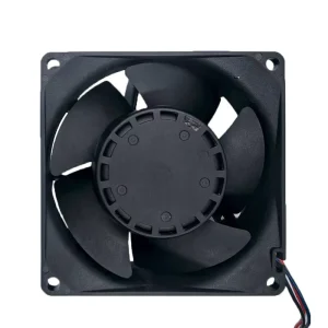 24V PWM Square Cooling Fan 5 Blade Dual Ball Bearing High Airflow Silent Industrial Exhaust Fan 3 Wire Speed Control