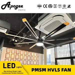 24ft 20ft 18ft 16ft LED HVLS Fan Big Ceiling Fan Manufacturing Plant for Gym School Supermarket