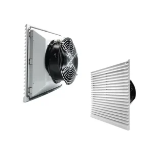 255mm Cabinet Cooling Fan Filter Unit with Air Louver for Electrical Enclosure Ventilation