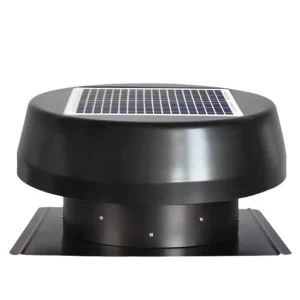 25W 12-Inch Industrial Solar Roof Ventilation Cooling Fan IP68 DC Motor Class Energy Efficiency 5-Year Warranty for Outdoor