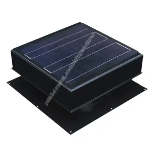 25W Square Base Leakproof Solar Attic Ventilation Fan Custom Brushless DC Motor Max 1749 CFM for Residential House Shed