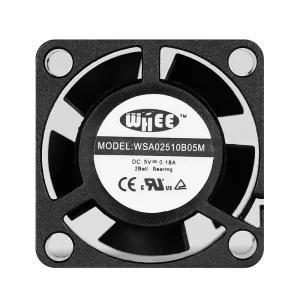 25mm Micro High Speed Brushless DC Axial Flow Cooling Fan 12000RPM Ventilation Plastic Sleeve/2-Ball Bearing Industrial OEM ODM