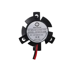 25x25x10mm DC Cooling Fan With Bracket Mount Mini Axial Fan High Static Pressure Fan for Industrial Control Equipment
