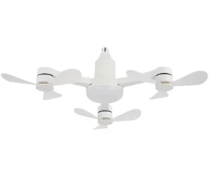 27 Inch Luxury Modern Ceiling Fan LED DC Motor Plastic Construction Mechanical 3 Speed Quiet Operation Household Bedroom Living