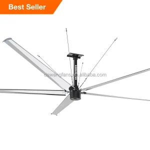 28ft 380V Electric Motor Aluminum Alloy AC Ceiling HVLS Industrial Fan for Restaurants Hotels Warehouse Ventilation