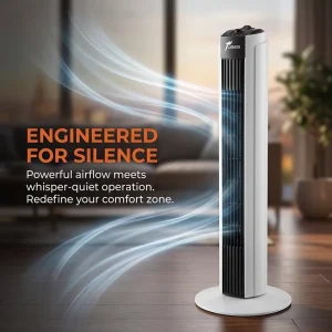 29Inch OEM ODM Mechanical Cooling Function Bedroom Office Cold Home Smart Silent Tower Fan
