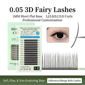 2D 8D W Shape Volume Eyelash Extension Individual YY 3D 4D 5D 6D 7D 8D Clover Lashes Private Label Lash Extensions