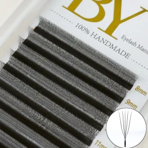 2D UU YY 3D 4D 5D W Lashes Matte Black Eyelash Extensions Supplies Russian Volume Eyelashes Handmade U Shaped