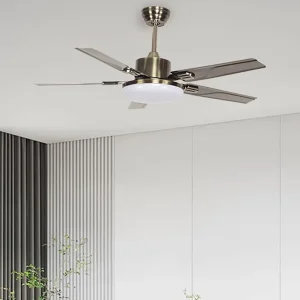 3 Color LED Ceiling Fan with Light, 6 Speed, Quiet Remote Control