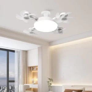 3 Colors Ceiling Fan Light LED Ceiling Fan Lamp E27 with Remote Control