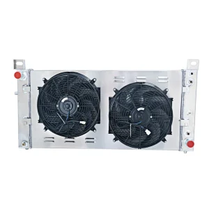 3-Core Radiator Shroud Fan for 99-14 Chevy Silverado GMC Yukon Tahoe Suburban V8