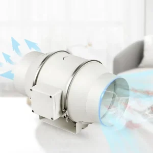 3 Inch Smart Small Size High CFM Mixed Flow Inline Duct Exhaust Fan Plastic OEM ODM