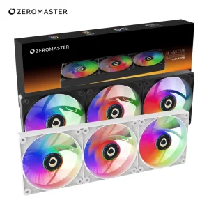 3 Pack 120mm ARGB Fan 360mm RGB Cooling Fan Kit for Gaming PC Quiet Radiator Fan