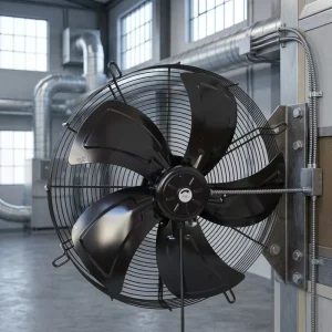 3 Phase 380V 600mm Axial Exhaust Fan Carbon Steel Blade 24 Inch Industrial Grade