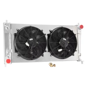 3 Row Aluminum Radiator+Shroud Fan for Ford F150 F250 F350 Super Duty