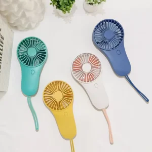 3 Speed Adjustable USB Car Outdoor Use Bladeless Wearable Mini Fan Macaron Color Rechargeable Portable Pocket Personal Cooling
