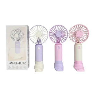 3 Speed Small Handheld Portable USB Rechargeable Outdoor Car Hotel Mini Fan Stand Desk Sports Pocket