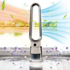 3 in 1 App Remote Control Bladeless Tower Power Fan for Hotel Commercial Garage and Household Use