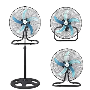 3 in 1 Metal Blades Industrial Stand Fan Wall Mounted Industrial Fan Air Cooling Floor Fan