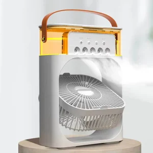 3 in 1 Mini Portable Plastic Fan with Ice All in One Summer Air Cooling Humidifier Water Air Cooler