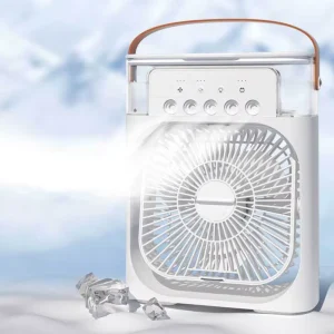 3 in 1 Mini Portable Plastic Fan with Ice Multifunctional Summer Air Cooling Humidifier Water Air Cooler