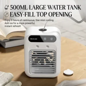 3 in 1 Portable Fan Air Conditioner Humidifier Cooling USB Fan Air Cooler Water Mist Humidification Fans