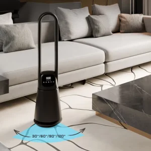 30/60/90/120 Degree Oscillating Air Circulator Fan 12/20/32/38/42 Inch 20 Speeds Tower Pedestal Bladeless Fans