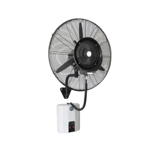 30 Inch Electric Metal Industrial Water Mist Wall Fan Three Speed 200W Cast Iron Rod Durable Construction Copper Wire Motor