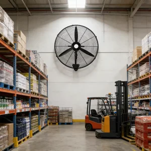 30 Inch Large Wall Industrial Fan Metal Material 280W High Power Wall Fan for Factory