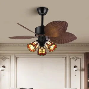 30 Inch Modern LED Ceiling Fan with Light Remote Control Silent DC Motor Indoor Ceiling Fan for Bedroom Living Room