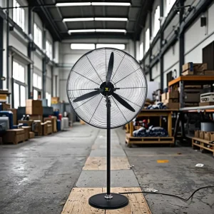 30 Inch Pedestal Industrial Fan 3-Speed Electric Outdoor Floor Fan with Aluminum Motor Strong Wind