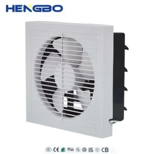 300*300mm Electric Wall Mounted Duct Square Household Ventilation Exhaust Fan Plastic Low Noise for Kitchen Smoke Room Bathroom